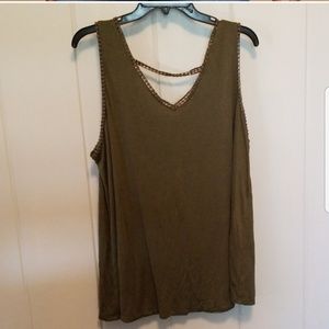 Lane Bryant Tops - Crochet Strappy-Back Tank Lane Bryant Tops - Crochet Strappy-Back Tank
